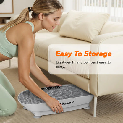 Slim Vibration Plate Exercise Machine – Compact Whole Body Workout for Lymphatic Drainage, Home Gym Fitness Equipment