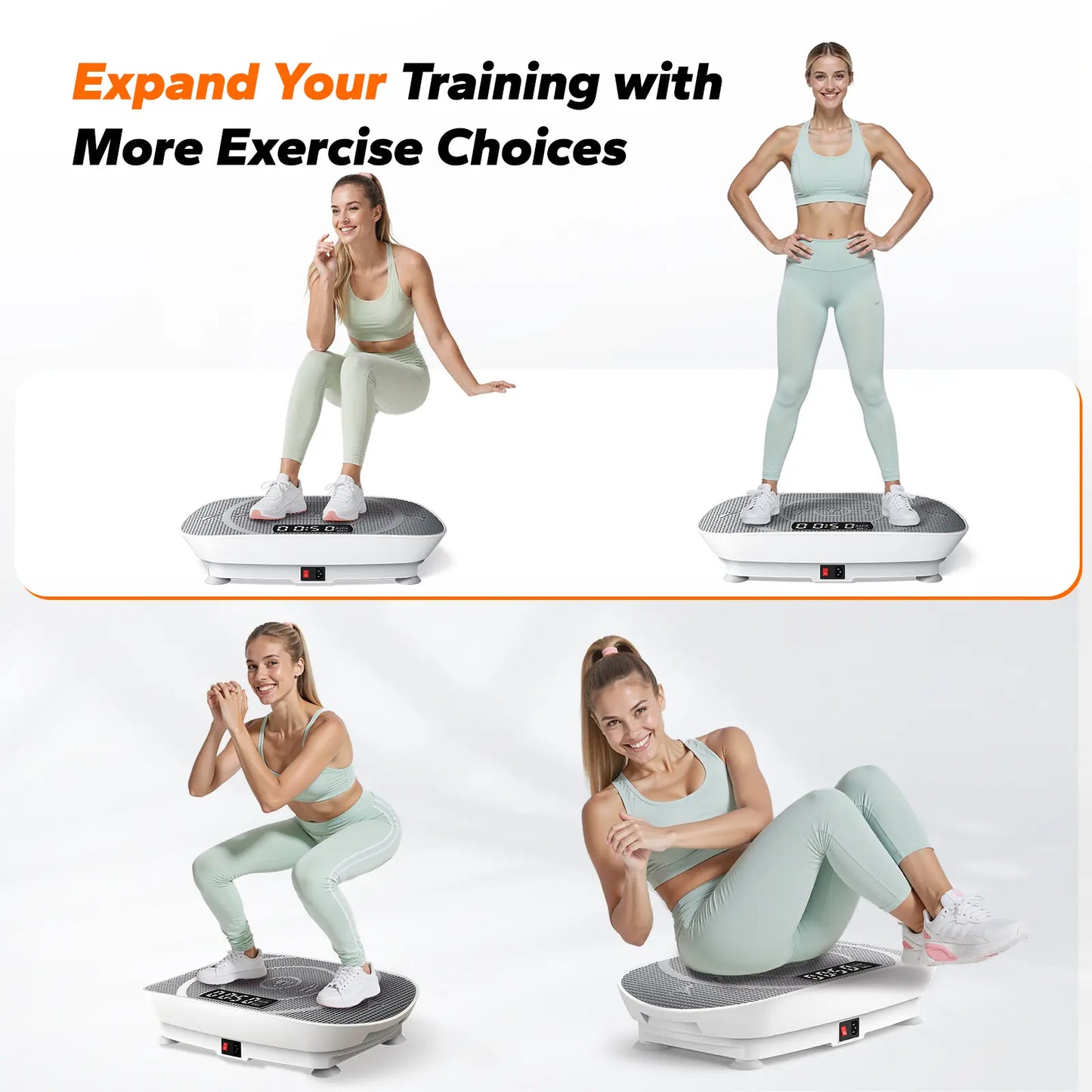 Slim Vibration Plate Exercise Machine – Compact Whole Body Workout for Lymphatic Drainage, Home Gym Fitness Equipment