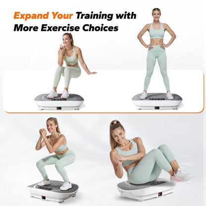 Slim Vibration Plate Exercise Machine – Compact Whole Body Workout for Lymphatic Drainage, Home Gym Fitness Equipment