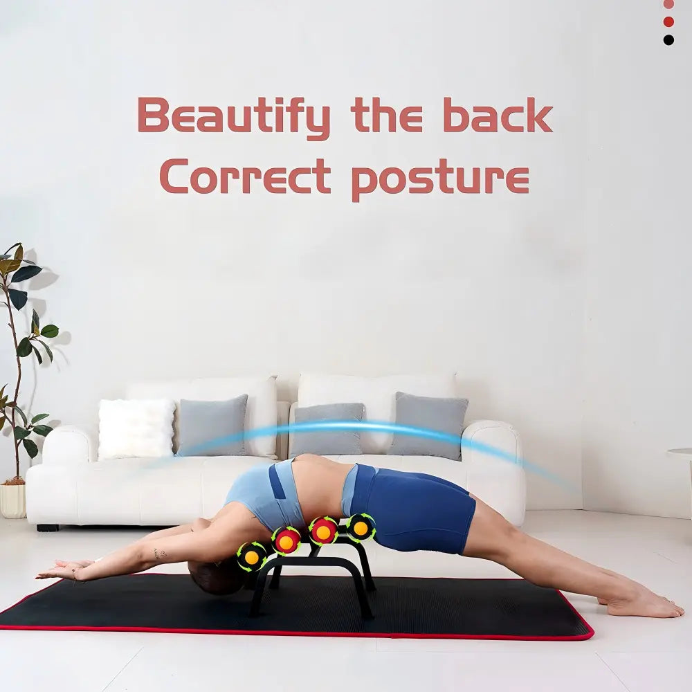 Mini Inversion Table & Glutes Trainer Machine – Lower Back & Waist Exercise, Strength Training & Relaxation with Foam Rollers