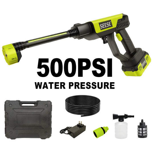 Cordless Pressure Washer with Single Port Charger Base, Portable Bottle Washer for Car, Home Cleaning & Garden Watering