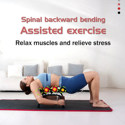 Mini Inversion Table & Glutes Trainer Machine – Lower Back & Waist Exercise, Strength Training & Relaxation with Foam Rollers
