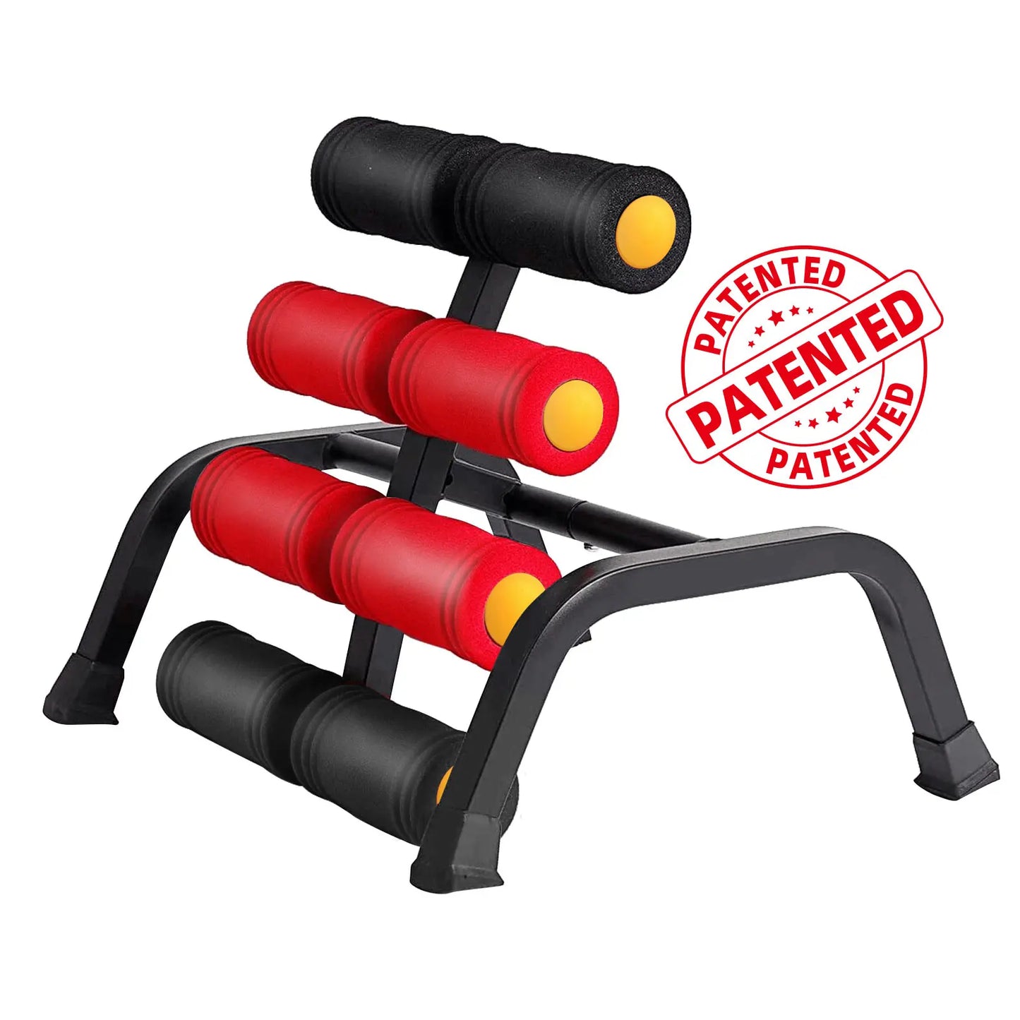 Mini Inversion Table & Glutes Trainer Machine – Lower Back & Waist Exercise, Strength Training & Relaxation with Foam Rollers