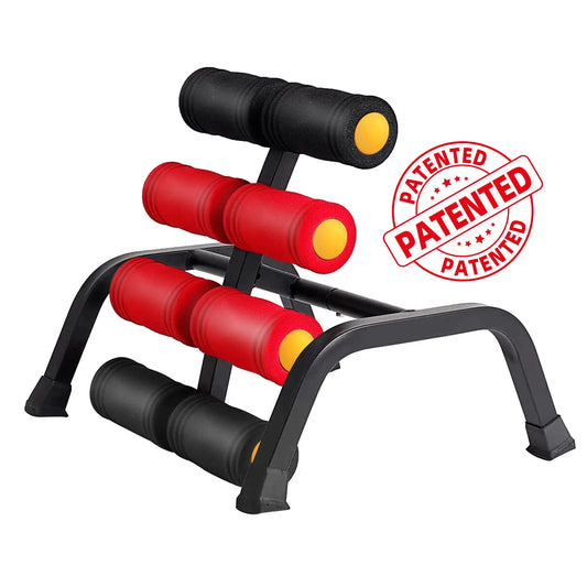 Mini Inversion Table & Glutes Trainer Machine – Lower Back & Waist Exercise, Strength Training & Relaxation with Foam Rollers