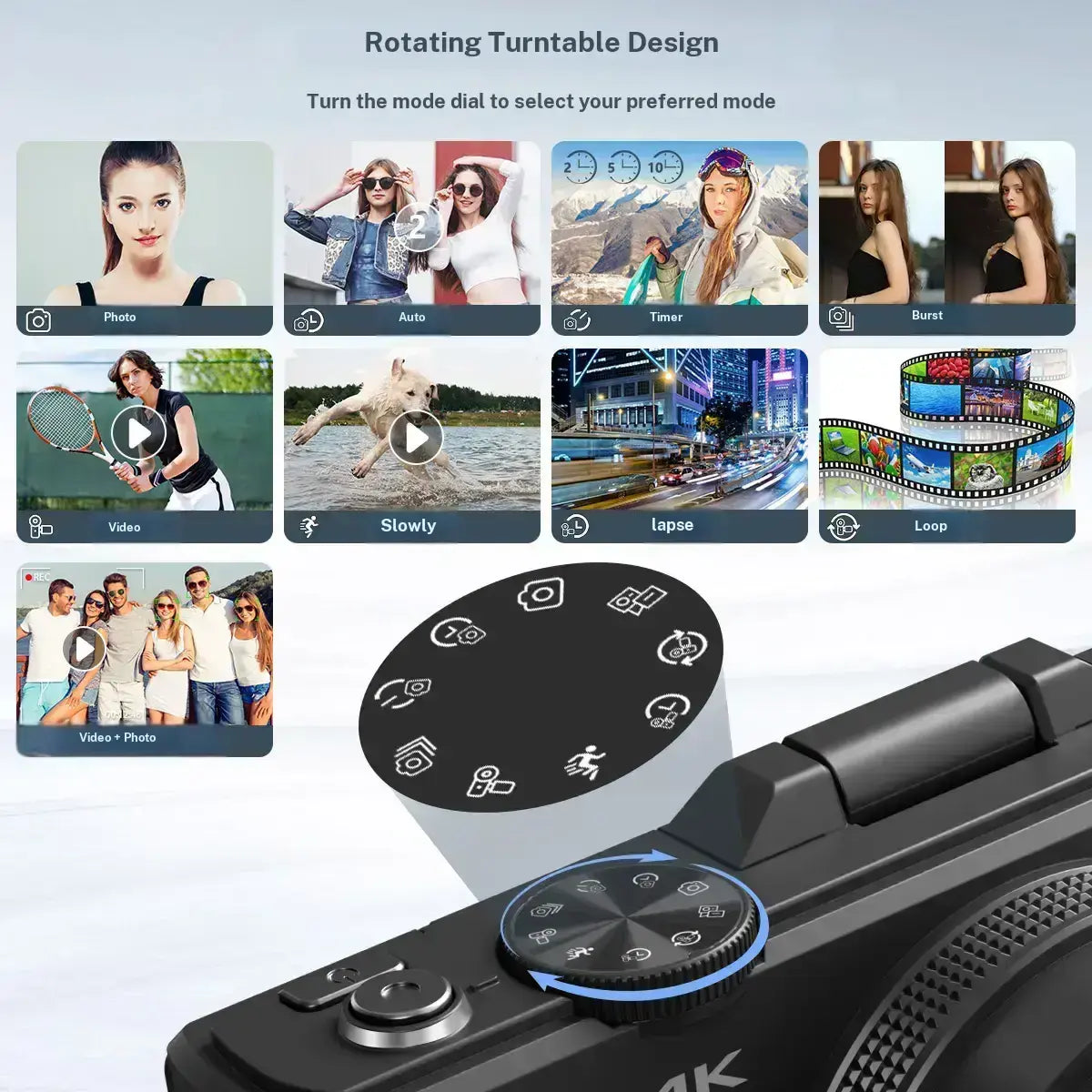 4K Digital Camera, 64MP with 3" 180° Flip Screen, 18X Zoom, 32GB SD Card & 2 Batteries – Perfect Gift
