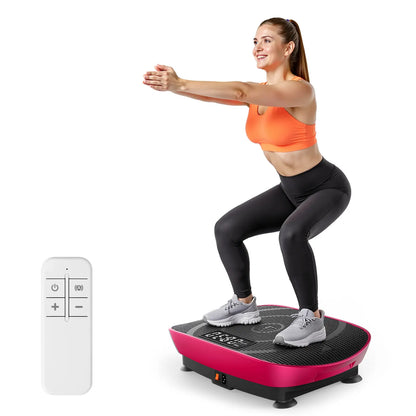 Slim Vibration Plate Exercise Machine – Compact Whole Body Workout for Lymphatic Drainage, Home Gym Fitness Equipment